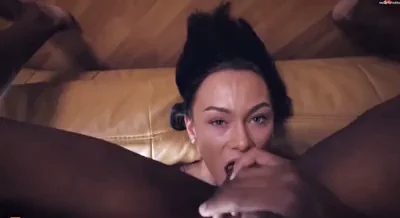 Izzy White German Tattoo Model Sucking And Licking Black Asshole Dirty ?