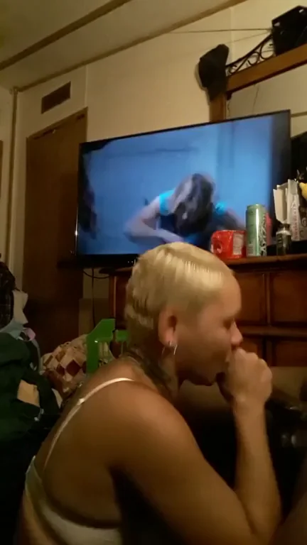 Blonde BBC Slut Wife Worships Massive Black Cock on Camera