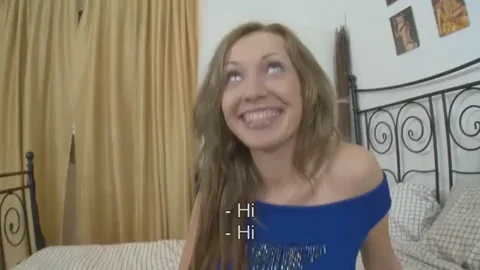 Man licking the tight teenage pussy of busty gadget