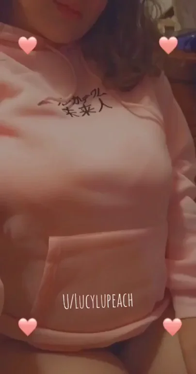 Ghostnipple Tease: LucyLupeach's Perky Peekaboo in Pink Hoodie