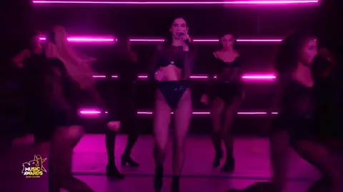 Dua Lipa Doppelganger's Slutty Onstage Tease Fest