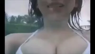 Busty japanese Pool Boobs