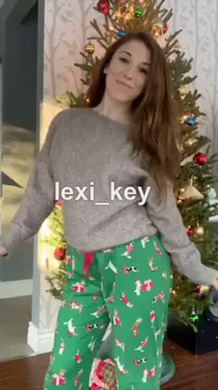 Cute 26yo Naughty Wife Lexi in Festive PJ Tease 🎄😈
