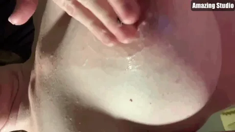 My kitty [F] rubs semen onto her nipple clips and needs more.