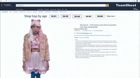 Pretending to be an Asian sex doll [GIF]