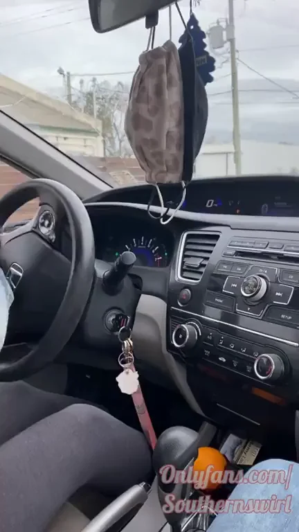 Black Babe Gives Daddy Road Head in Car Wash Drive-Thru