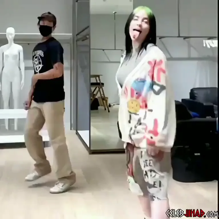 Billie Eilish shaking her ass
