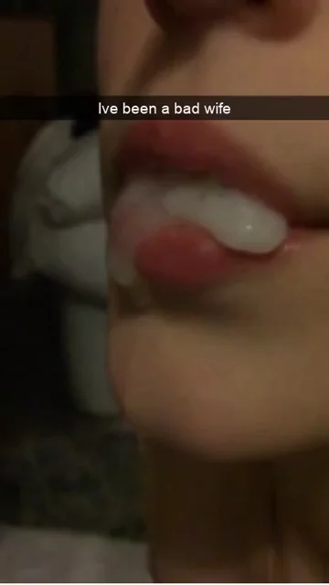 Bad Wife's Thick Cum-Filled Mouth