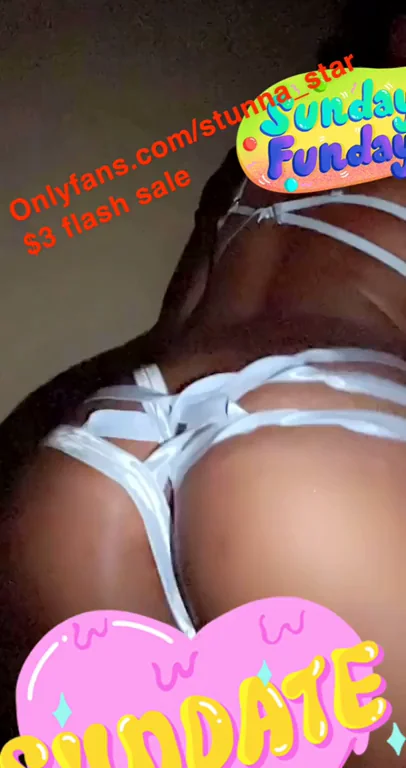 💦 $3 Flash Sale: Sundsdy's Juicy Ebony Ass Tease! 🍑🔥
