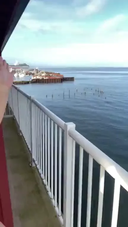 Teasing Fishermen with My Perky Tits & Wet Pussy Show! 😈🌊