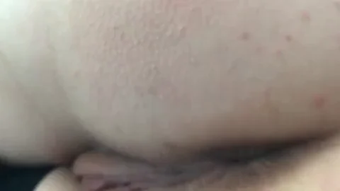 Pre-Stretch Tease: Friend's Tight Pink Asshole Up Close