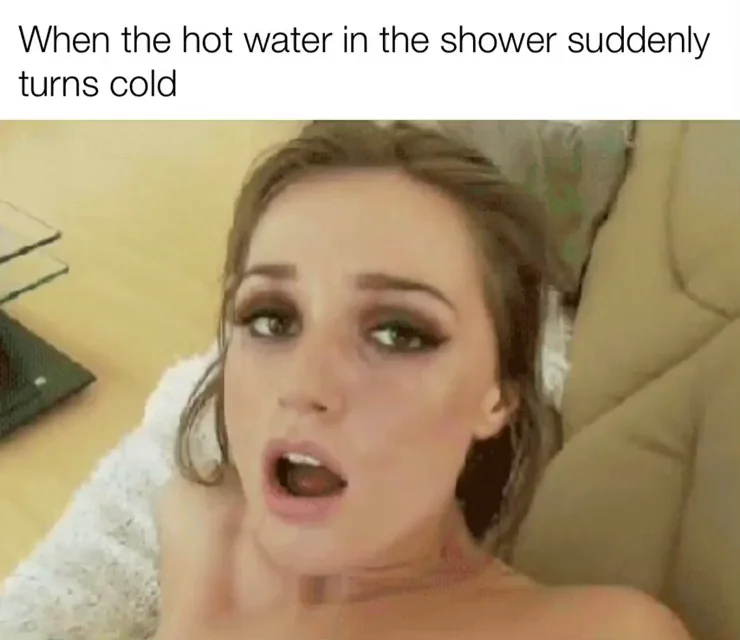 🔥 Hot Shower Turns Ice Cold: Babe's Epic Scream Orgasm 😱🍑