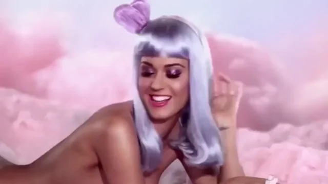Katy Perry Naked in Candy Land Clouds from 'California Gurls' (with sound in comments)