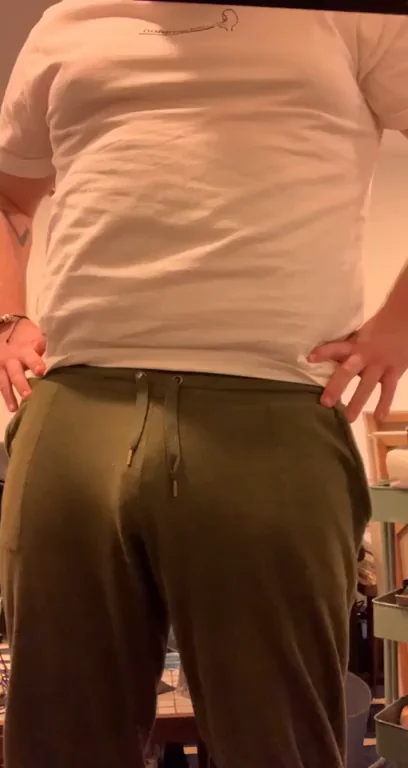 POV: You noticed the bulge and asked to see it.