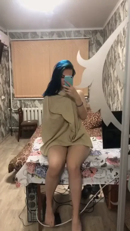 🔥 F19 Russian Cutie’s First Tease: Skinny Pussy Peek in Cozy Room 😘