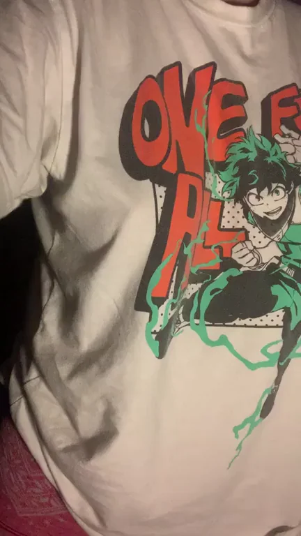 Petite Ghost Nipple Tease in Deku Shirt GIF 😈👻💦