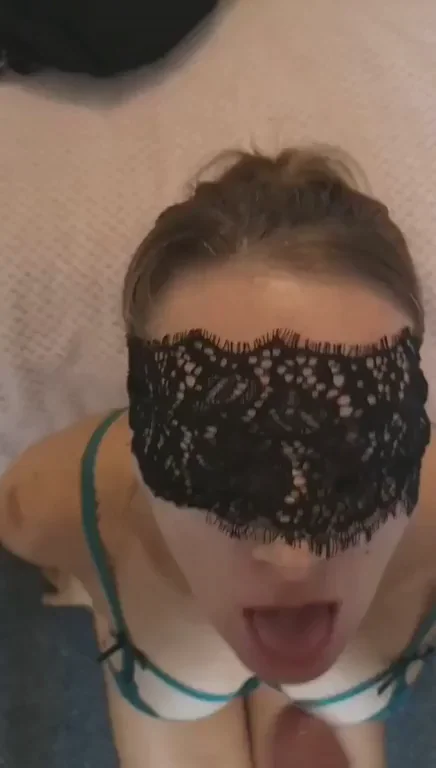 🩲 Blindfolded Slut Begs: How Many Loads to Drown Me? 💦😛