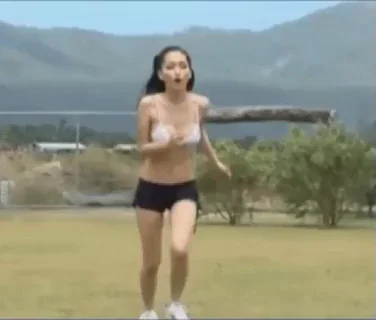 Reon Kadena Takes Her Boobs to the Soccer Park