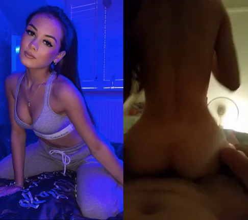 Gorgeous Babe Riding Dick ?