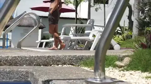 Asian American Cam Slut gets picked up at the pool by a random stranger [OC]