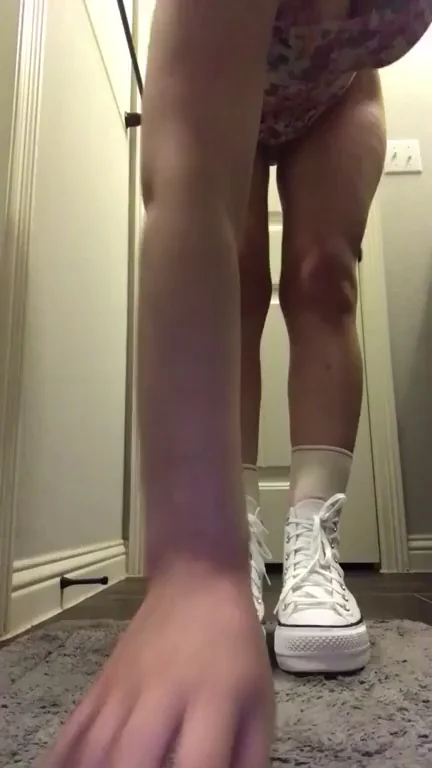 Sliding down my panties for you