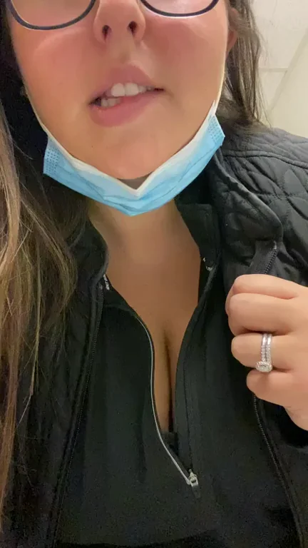 Horny BBW Nurse Off Duty Teases Massive Tits 👩‍⚕️😈🍈🍈