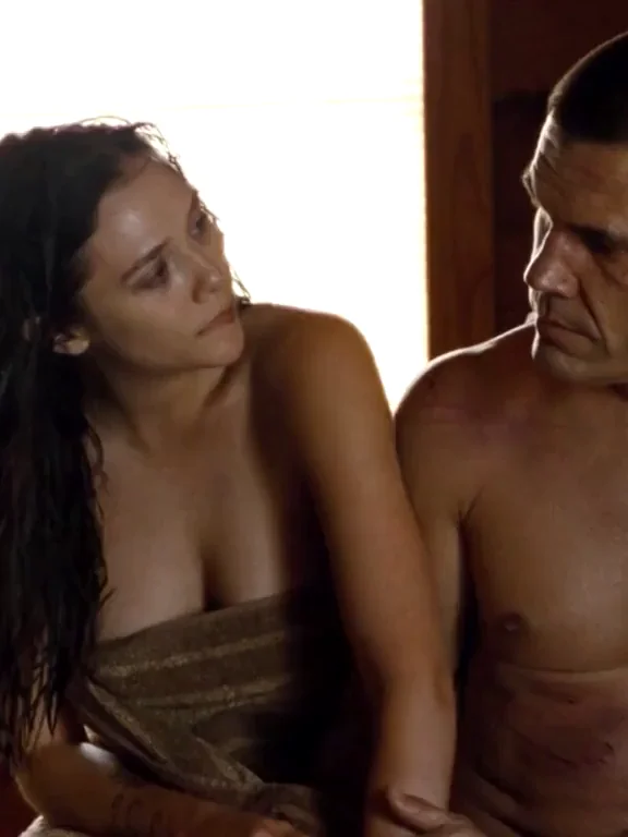 Elizabeth Olsen's Steamy Sauna Tease in Oldboy (2013)