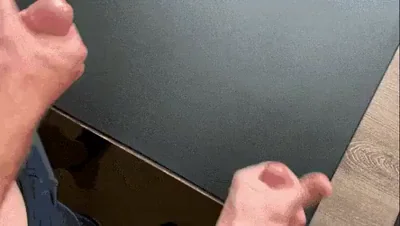 Fresh Cum Blast on Table, Craving San Diego Audience Next Time 😈💦