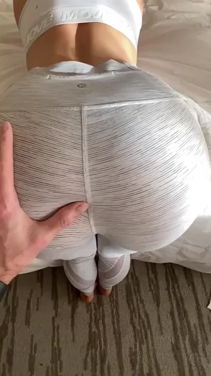The part of yoga pants is the yoga.. however having them peeled off me isn’t half bad ??