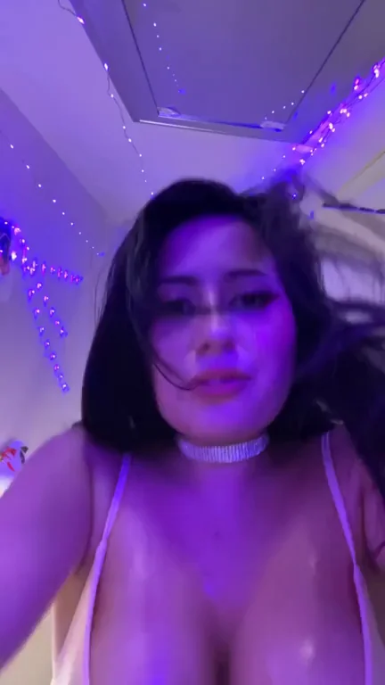 Busty Latina Ahegao Slut Owns Your Cock from Above