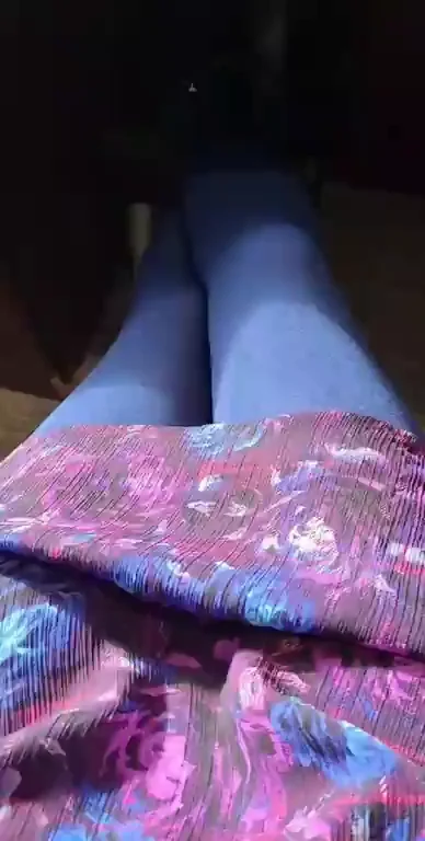 Indigo & Purple Rose Upskirt Tease 😈💜🔵 (F)44