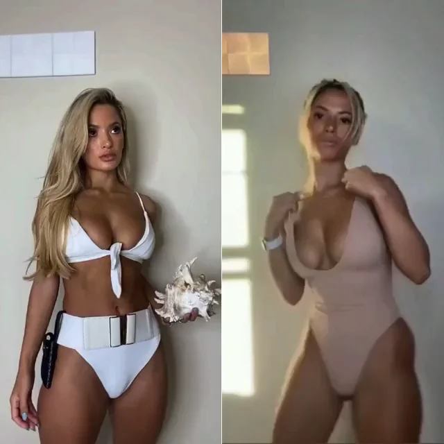Bronze Skin Babes Teasing Tits in Swimsuits 🔥🍑