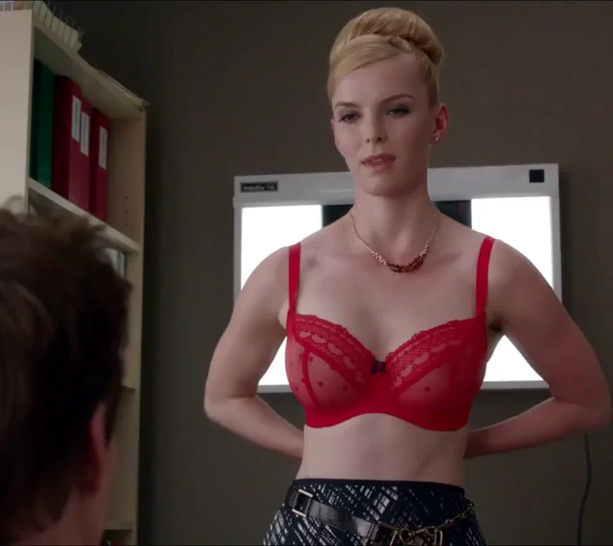 Betty Gilpin's D-Cup Bombshells Burst Out in Nurse Jackie