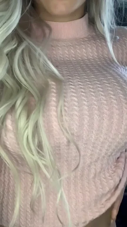 Winter Tease: Sweater On or Off? Massive Tits Decide! ❄️🍒