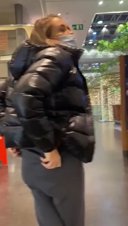 Busted by Creepy Dudes While Showing Off My Fat Ass in Shiny Puffer [OC]