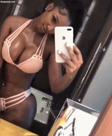 🔥 Two Hot Ebony Sluts Tease in Tiny Bikinis with Massive Jugs 💦🍑