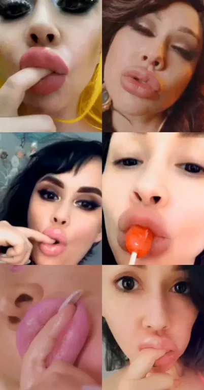 Stephanie Michelle's Bimbo Lips Suck Cock-Teasing Lollipops 😍🍭💋
