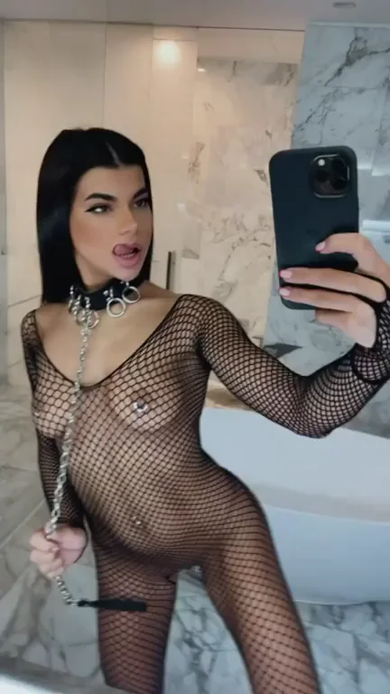 Fishnet Slut Teases: 'You Like My Dripping Curves?'