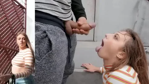 Slut Jerks Dude Off for Black Friday Spot, Swallows Massive No-Nut Load