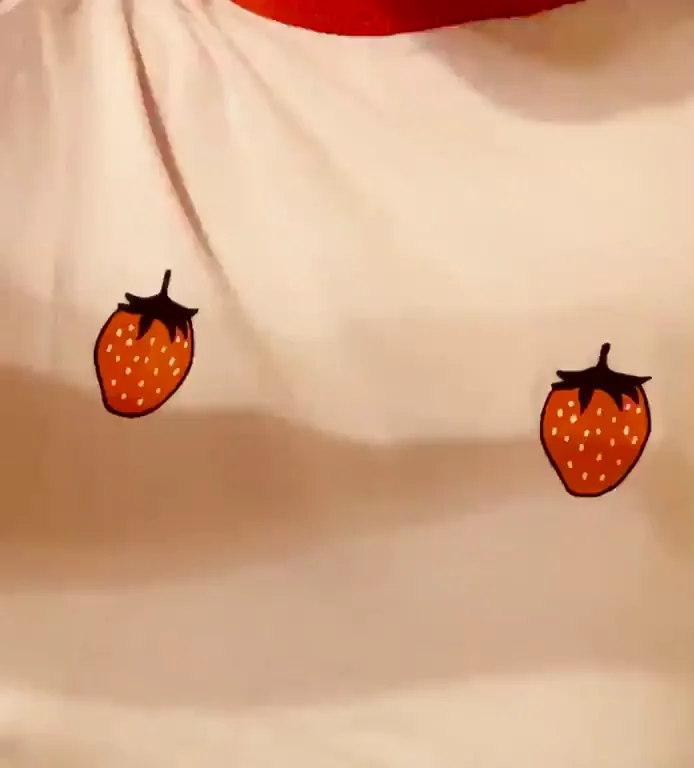 would you guess what is under these strawberries?