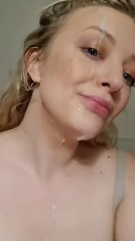Icing on the Cake 💦 Cum-Frosted Slut Face 😍