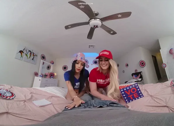 🔴 Election Day 2020 FFM Threesome ft Judy Jolie & Kenzie Madison 💋🍑