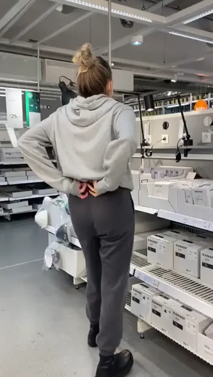 🔥 Flashing My Juicy Ass in IKEA Lamp Aisle Just for You 😘 [OC]