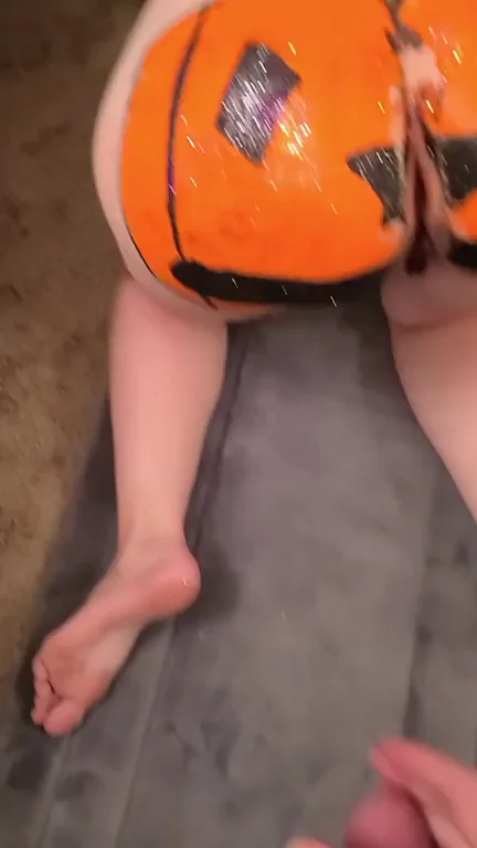 🍑 Pumpkin Ass Jiggle Fuck 🔥