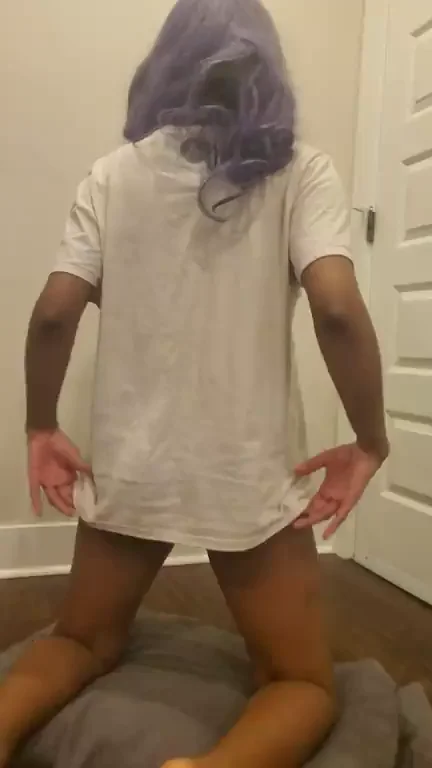 Ebony Slut Surrenders Her Juicy Ass for Your Pleasure 🍑💜 [F]
