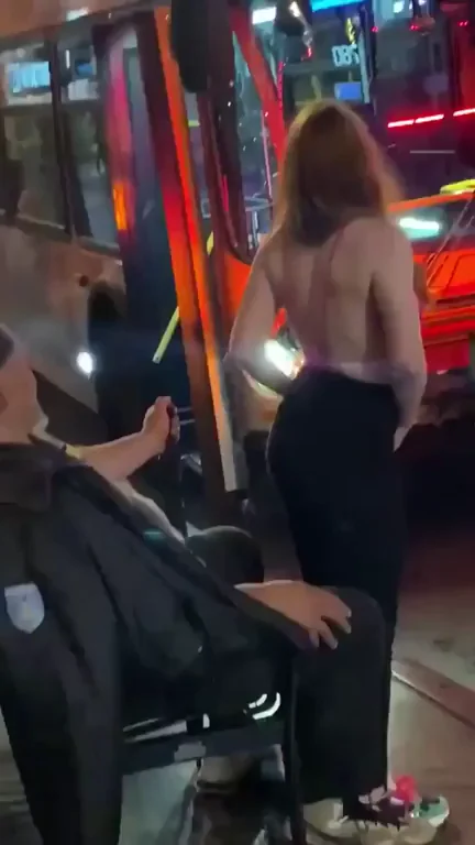 Lap dance for a homeless man