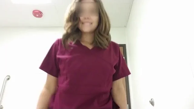 Naughty Nurse's Public Ward Tease: Tits Out for Emergency Relief