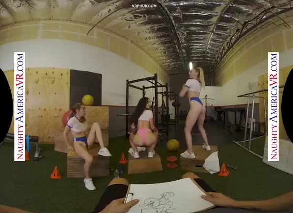 [FFFM] Aiden Ashley, Jazmin Luv, Lily Larimar in “Sam Shock In Gym”