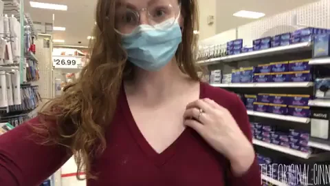 I hope the security guys don’t get tired of seeing my boobs [gif]