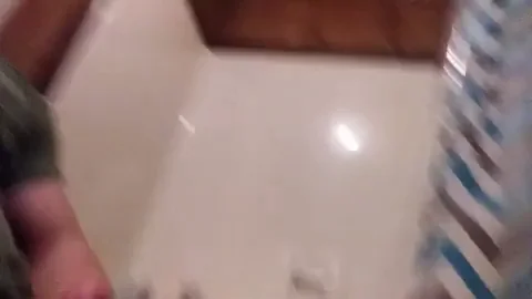 Reddit Redditor's Swollen Cock Stroke Fest in the Bathroom